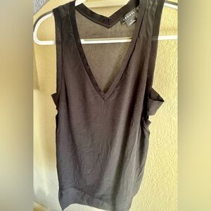 Trouve Charcoal V-Neck Tank Top